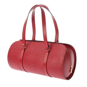 Louis Vuitton Leather Red Handbag Epi Castilian